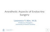 Anesthetic Aspects of Endocrine Surgery