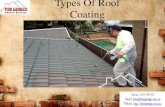 Types of roof coatings