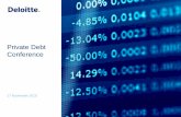 Deloitte Private Debt Conference Luxembourg | 17 November 2015