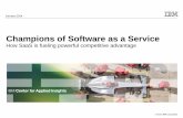 Champions of Software as a Service: How SaaS is fueling powerful competitive advantage