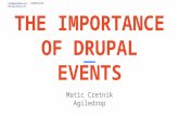 The Importance of Drupal Events