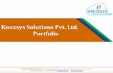 Knoxsys Solutions Pvt. Ltd. - Portfolio