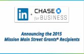2015 Mission Main Street Grants Recipients