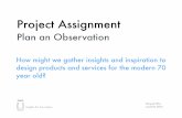 Plan an Observation - IDEO U (Insights for Innovation)