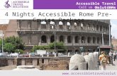 4 Nights Accessible Rome Pre-Cruise Package
