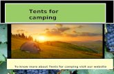 Tents for camping