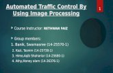 Automated traffic control by using image processing
