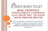 How property investment company can help you to find your dream house