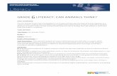 GRADE 6LITERACY: CAN ANIMALS THINK?