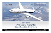 767-200 IAI Special Freighter Specification Overview