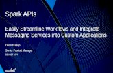 Easily Streamline Workflows and Integrate Messaging Services into Custom Applications with Spark APIs