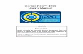 Gerber P2C™ 1600 User's Manual - gspinc.com