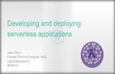 Developing and deploying serverless applications (February 2017)