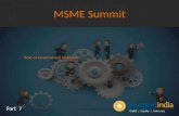 MSME Summit - Role of Government Institutes - Part - 7