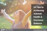 10 Tips to Achieving Adrenal Health & Hormone Balance