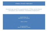 Existing and Prospective FTAs and their Impact on Indian Textiles ...