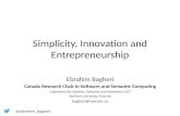 Simplicity, Innovation and Entrepreneurship