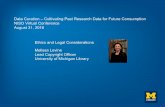 Levine - Data Curation; Ethics and Legal Considerations