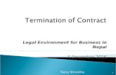 Termination of contract