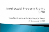 Intellectual property rights (IPR)