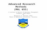 Advanced research methods (mal 655)