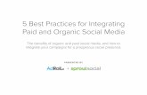 5 Best Practices for Integrating Paid and Organic Social Media