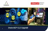 Oracle ASCP Upgrade to 12.2.5.1