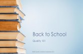 Back to School Quality 101_A Framework for QM