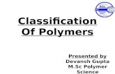 Classification Of Polymer On Different Basis