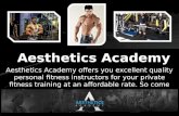 Online private Fitness Trainers by Aesthetics Academy