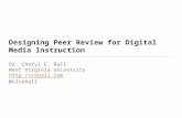 Designing peer review for digital media instruction