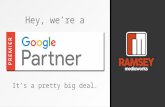 Ramsey MediaWorks Achieved Premier Google Partner Status