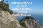 Understanding the Risk Management Framework & (ISC)2 CAP Module 10: Authorize