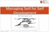 Managing self
