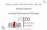 Project leadership - we stand alone together (George Cameron) SCOT100915