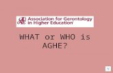What or Who is AGHE?