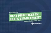 Best Practices in Sales Enablement Faster Sales Start Here