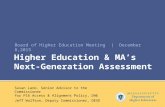 Higher Education & Massachusetts' Next-Generation Assessment