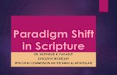 Paradigm Shift in Scripture by Dr. Natividad Pagadut