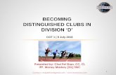 Toastmasters: How to be Distinguished Clubs