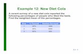 Weighted Mean - New Diet Cola