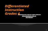Differentiated Instruction Grade4