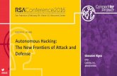 Autonomous Hacking: The New Frontiers of Attack and Defense