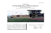 Telephone Directory (Fort Detrick) (PDF)