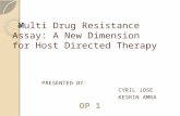 Multi Drug Resistance Assay: A new Dimension for Host Directed therapy