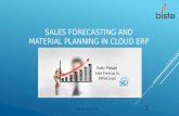 Sales forecasting and material planning with Bista's cloud erp