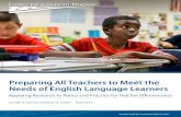 Preparing all teachers to meet the needs of English language learners