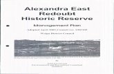 Alexandra East Redoubt Management Plan
