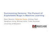 The Pursuit of Exploitable Bugs in Machine Learning