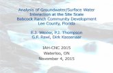 Analysis of Groundwater/Surface Water Interaction at the Site Scale Babcock Ranch Community Development Lee County, Florida